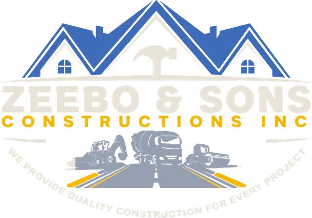 Zeebo & Sons Constructions Inc. logo: we provide quality construction for every project